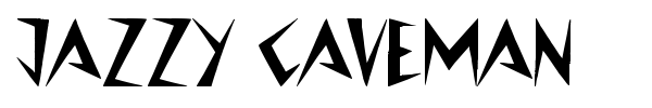Jazzy Caveman font preview